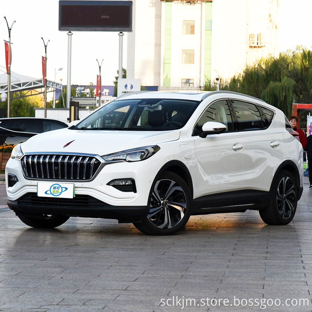 L'usine chinoise 2019 a directement vendu Hongqi E-HS3 Zhilian Banner à double moteur à quatre roues motrices NEDC 344 km SUV compact